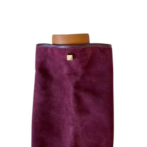 Stuart Weitzman burgundy suede boots- size 9 - Picture 4 of 9